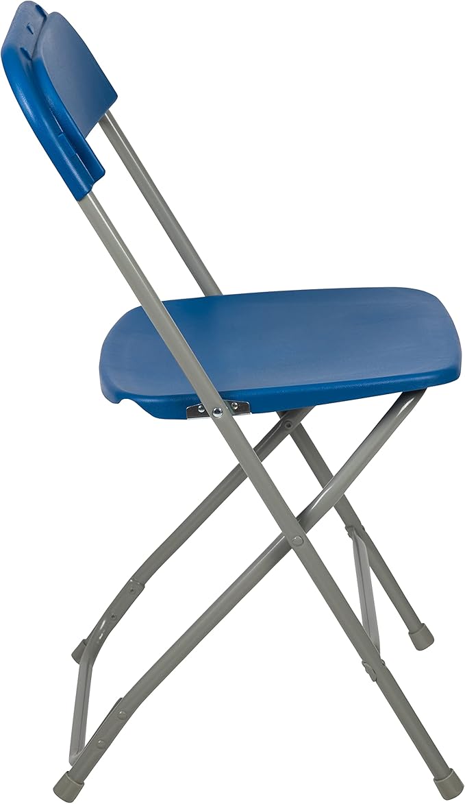 Flash Furniture Hercules Series Plastic Folding Chair - Blue - 6 Pack 650LB Weight Capacity Comfortable Event Chair-Lightweight Folding Chair - Image 12