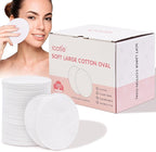 Oval Cotton Pads Ultra-Soft Cotton Ovals 100% Cotton Spunlace Purely Physical by icotle