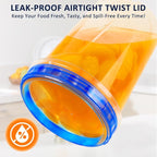 10 Pack 34oz Reusable Freezer Food Storage Containers - Image 3