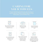 White Classic Luxury Lavender Hand Towels - Image 9