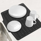 Dish drying mats for kitchen counter, Silicone dish drying mat, Heat resistant - Image 7
