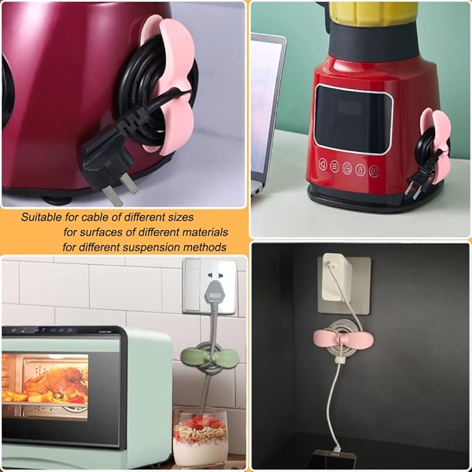 Cord Organizer for Appliances, Cord Holder Cord Wrapper for Appliances Stick on - Image 7