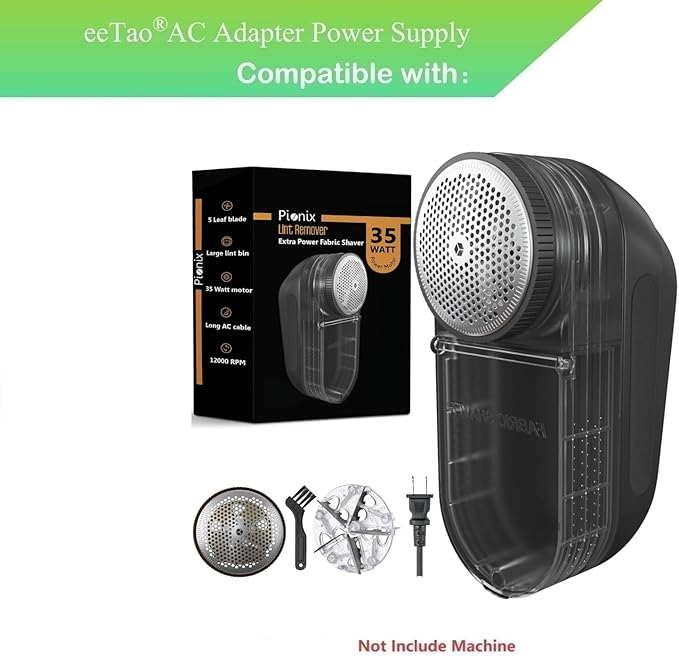 18V Adapter for Pionix FD98-2 Extra Power Fabric Shaver - 35W Electric Lint - Image 2