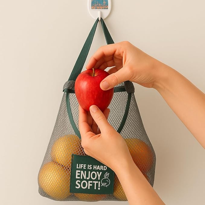 Durable Reusable Hanging Storage Mesh Bags - Image 6