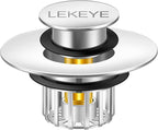 LEKEYE Tub Stopper | Shower Drain Hair Catcher | Pop-up Drain Stopper by LEKEYE
