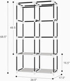 Portable Closet for Hanging Clothes, Portable Wardrobe Closet - Image 3