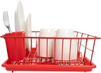 Sweet Home Collection 3 Piece Metal Dish Drainer Rack Set - Image 3