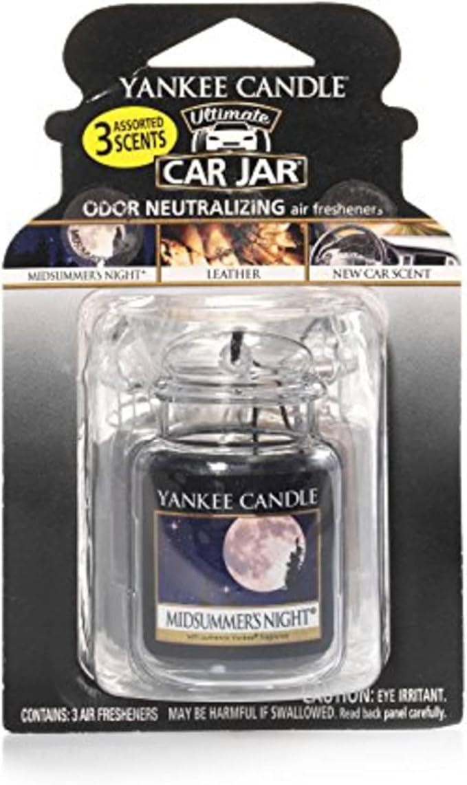 Yankee Candle Car Jar Ultimate 3-Pack, MidSummer's Night, New Car Scent - Image 2