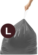 simplehuman Code L 40 Count, Genuine Custom Fit Liners, Drawstring Trash Bags - Image 2