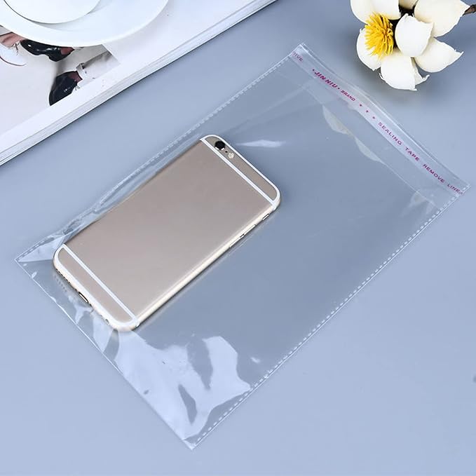 Self Sealing Cellophane Bags Self Adhesive, 8x11 Inch 100 Pcs Clear Resealable - Image 7