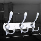 Coat Rack Wall Mounted, 3 Tri Stainless Steel Coat Hook - Image 2