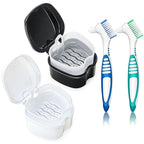 Denture Bath Case Retainer Cleaner Case by EZEELAI