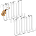 16 Pack Over The Door Hooks, Door Hanger Hook, Towel Hooks by Optish