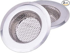 4.5 Inch Diameter Rim Heavy Duty Stainless Steel Kitchen Sink Basket Strainer by CORNERJOY