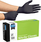 Inspire Black Nitrile Disposable Gloves | 4.5 Nitrile Disposable Safety Medical by Inspire
