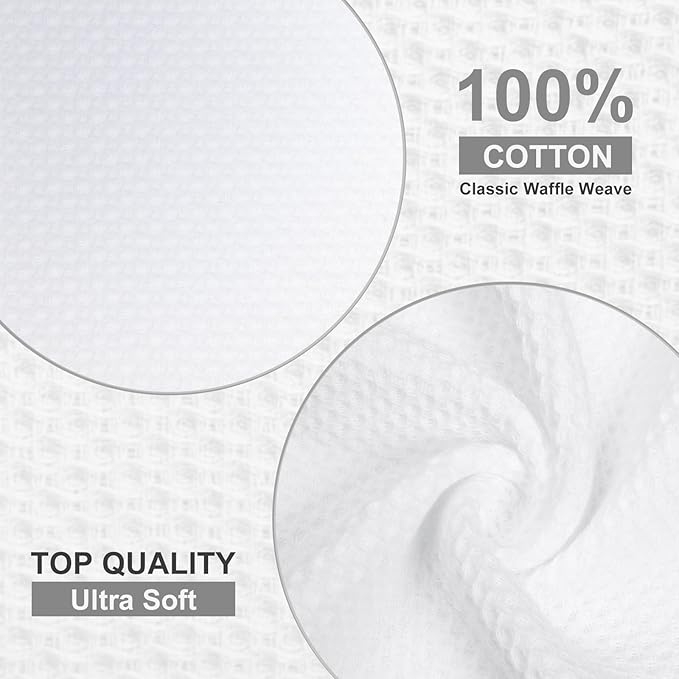 Homaxy 100% Cotton Dish Cloths, 8 Pack - Image 2