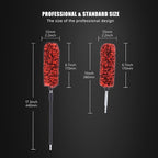 SPTA 1 Pc Soft Microfiber Extended Reach Rim Drill Wheel Brush, Microfibre - Image 2
