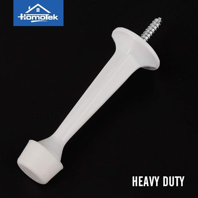 HOMOTEK 4 Pack Heavy Duty Solid Rigid Door Stop - Image 5