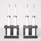 Set of 2 Electric Toothbrush Holder Wall Mounted, 18/8 Stainless Steel by Moqing