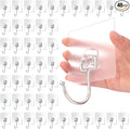 48-Pack Strong Adhesive Wall Hooks by Crpzszshtp