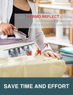 Ironing Board Cover and Pad, Resist Scorching and Staining, 15x54 Reflective - Image 2