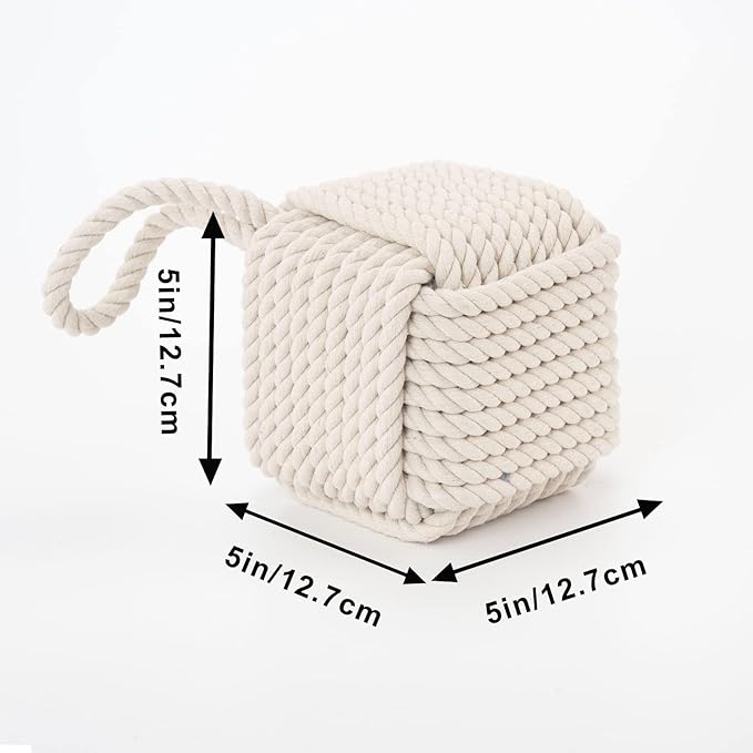 Marwood Rope Knot Door Stops Decorative Nautical Door Stopper Handmade - Image 3