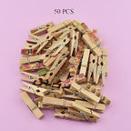 HAHIYO Colorful Painted Wooden Clothes Pins Clothespins Small Aviod Fall Apart - Image 6
