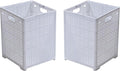 42L Collapsible Plastic Laundry Baskets, Foldable Laundry Hamper by Eslite