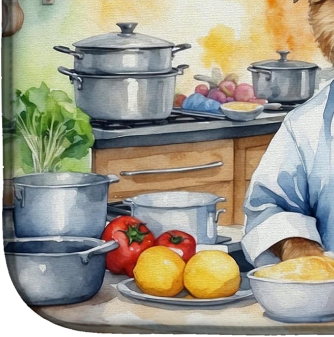 Caroline's Treasures DAC6213DDM Border Terrier The Chef Dish Drying Mat - Image 4