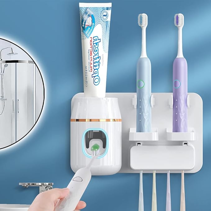 Adhesive Stickers for Toothpaste Dispenser Wall Mounted for Bathroom - Image 3