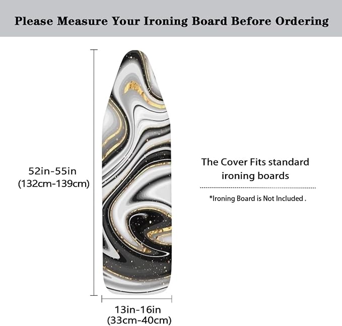 Fashion Ironing Board Covers Standard Size 15x54, Stain Resistant, Snug Fit - Image 5