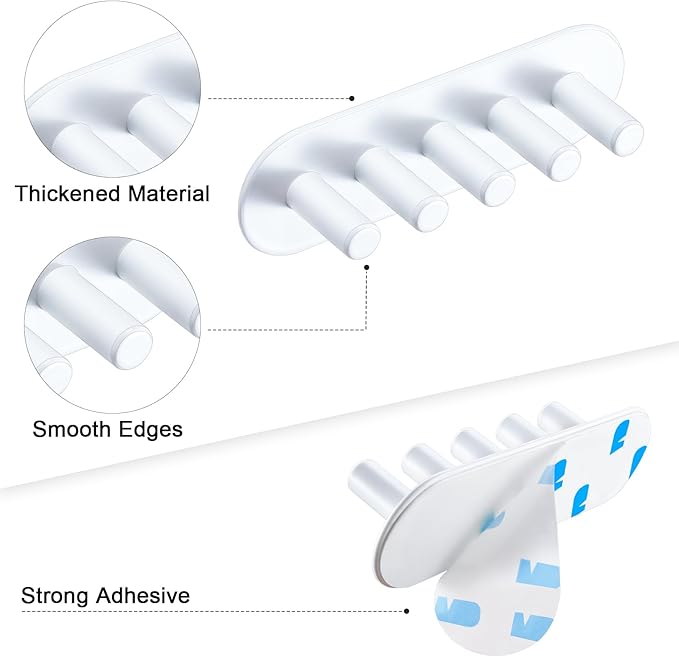 Electric Toothbrush Head Holder, Toothbrush Holders Wall Mounted, Adhesive - Image 6