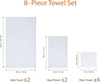 Amazon Basics 100% Cotton Lightweight Quick-Dry Bath Towel Set - Image 4
