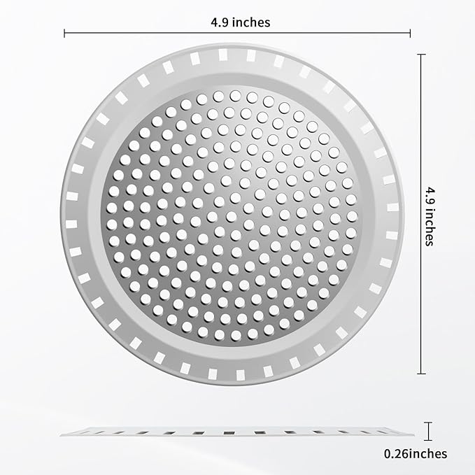 Shower Drain Hair Catcher/Drain Strainer, 2 Pack Shower Drain Cover - Image 2