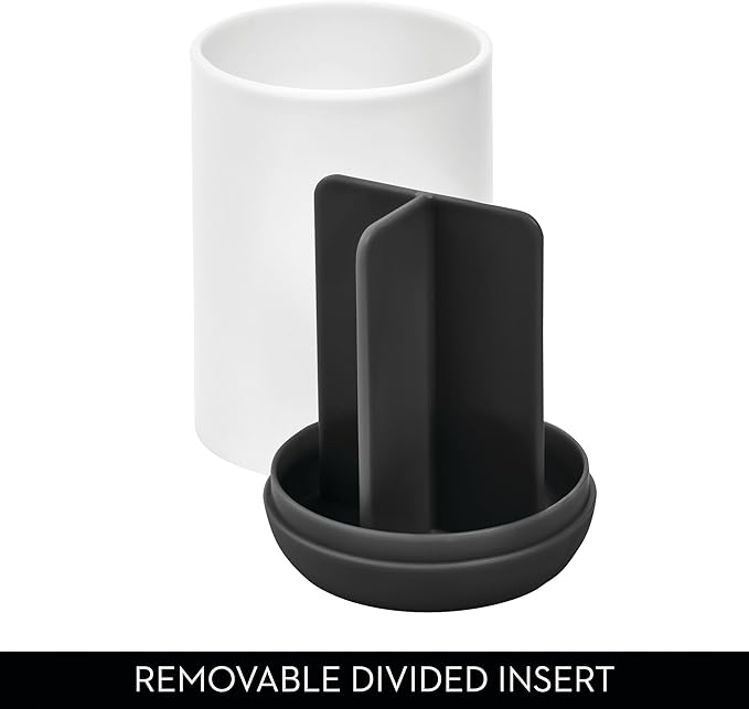 iDesign Toothbrush Holder with 3 Divided Sections - Image 3