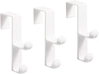 iDesign Over The Door Plastic Dual Hook Hanger - Image 5