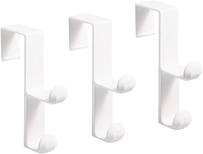 iDesign Over The Door Plastic Dual Hook Hanger - Image 5