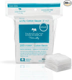 Intrinsics Petite 2x2 Gauze Pads – 12-Ply Lint Free Cotton Pads by Intrinsics%C2%AE