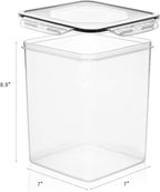 Large Food Storage Containers 5.2L, MCIRCO 4 Pieces Plastic Airtight Food - Image 4