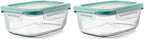OXO Good Grips 3.5 Cup Smart Seal Glass Rectangle Food Storage Container by OXO