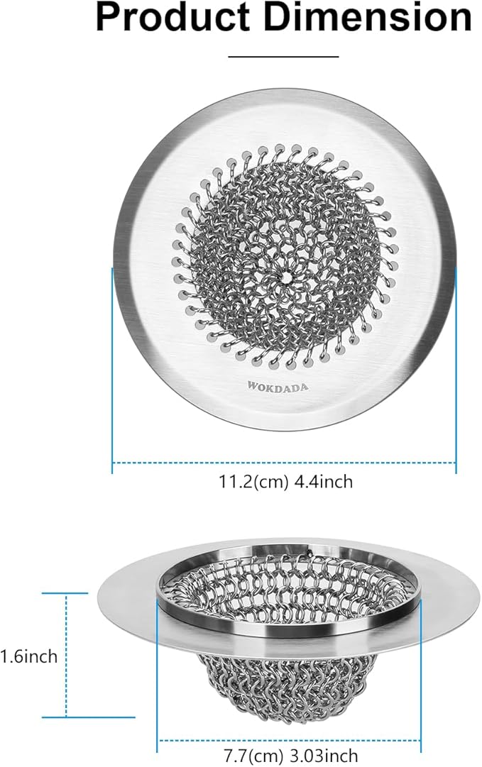 Sink Drain Strainer&Stopper, Anti-Slip Flexible Mesh Sink Strainer - Image 8
