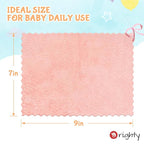Orighty Baby Washcloths 12 Pack, Microfiber Coral Fleece Baby Face Towels - Image 4