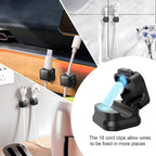 18 Pack Cord Organizer Holder, Magnetic Cable Clips Management, Easy Adhesive - Image 5