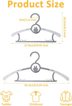 30 Pack Baby Hangers, Non-Slip Kids Hangers, Space Saving Plastic Hanger - Image 2