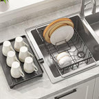 LEMIKKLE Roll Up Dish Drying Rack, Over The Sink Dish Drainer Rack, Foldable - Image 6