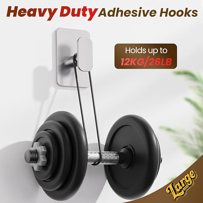 Heavy Duty Self Adhesive Hooks - 26lb Max - Image 5