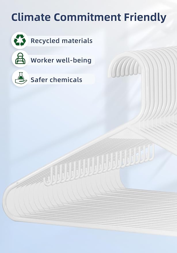 HOUSE DAY Made in USA 7200 Pack 16 Inch Plastic Hangers Bulk, Pallet Package - Image 3