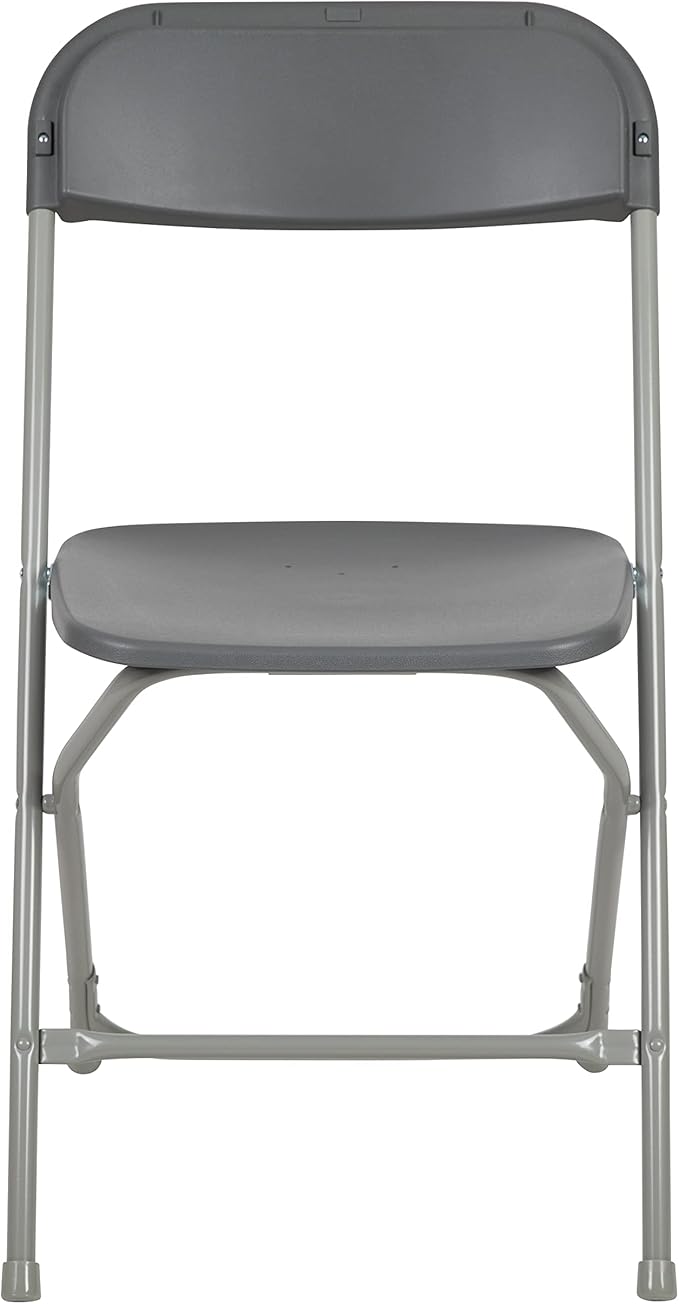 Flash Furniture Hercules Series Plastic Folding Chair - Grey - 6 Pack 650LB Weight Capacity Comfortable Event Chair-Lightweight Folding Chair - Image 13
