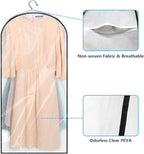 50" Clear Clothes Hangers with Smooth Side Zipper, 4 Pack - Image 4