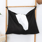 Hanging Linen Laundry Bag, 100% Pure Flax Linen Over The Door Hamper - Image 3